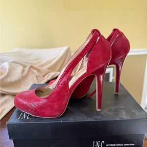 INC International Concepts Red Pump Heels